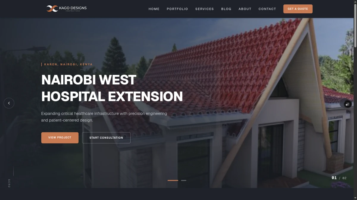 Kago Design website screenshot